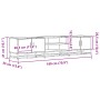 TV-Möbel aus geräucherter Eichen-Ingenieurholz 180x35x41 cm. von , TV-Möbel - Ref: Foro24-3300777, Preis: 108,20 €, Rabatt: %