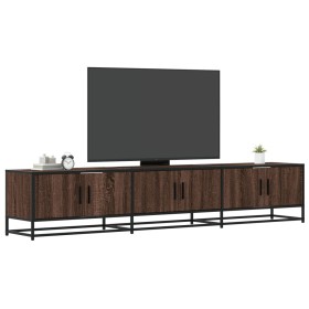 TV stand made of engineered wood in brown oak, 210x35x41 cm by , TV Furniture - Ref: Foro24-3300794, Price: 130,69 €, Discoun...