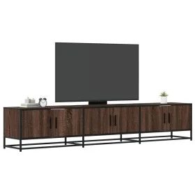 TV stand made of engineered wood in brown oak, 210x35x41 cm by , TV Furniture - Ref: Foro24-3300794, Price: 120,38 €, Discoun...