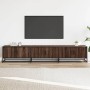 TV stand made of engineered wood in brown oak, 210x35x41 cm by , TV Furniture - Ref: Foro24-3300794, Price: 130,69 €, Discoun...