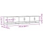 TV stand made of engineered wood in brown oak, 210x35x41 cm by , TV Furniture - Ref: Foro24-3300794, Price: 130,69 €, Discoun...