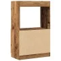 Aparadorde madera de ingeniería madera envejecida 63x33x100 cm de , Librerías y estanterías - Ref: Foro24-855104, Precio: 55,...