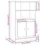 Ingenieurholz-Sideboard Eiche Artisian 60x35,5x103,5 cm von , Sideboards - Ref: Foro24-857148, Preis: 85,18 €, Rabatt: %