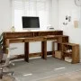 Schreibtisch mit LED-Beleuchtung, verwittertes Holz, 200x104x91 cm. von , Schreibtische - Ref: Foro24-3309472, Preis: 192,04 ...