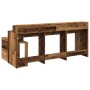 Engineered aged wood desk with LED lights 200x104x91 cm by , Desks - Ref: Foro24-3309472, Price: 195,04 €, Discount: %