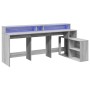 Schreibtisch mit LED-Beleuchtung, Sonoma-Eiche, 200x104x91 cm. von , Schreibtische - Ref: Foro24-3309470, Preis: 201,02 €, Ra...