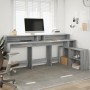 Schreibtisch mit LED-Beleuchtung, Sonoma-Eiche, 200x104x91 cm. von , Schreibtische - Ref: Foro24-3309470, Preis: 201,02 €, Ra...