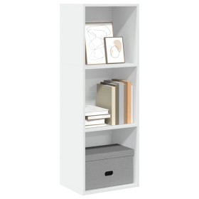 Weißes Regal aus Holzwerkstoff 40x30x114 cm von , Bücherregale und Regale - Ref: Foro24-857867, Preis: 48,40 €, Rabatt: %