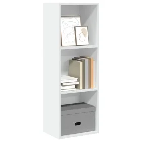 White engineered wood shelf 40x30x114 cm by , Bookcases and shelves - Ref: Foro24-857867, Price: 47,69 €, Discount: %
