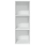 Estantería de madera de ingeniería blanca 40x30x114 cm de , Librerías y estanterías - Ref: Foro24-857867, Precio: 48,40 €, De...
