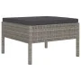 4-piece garden furniture set and gray synthetic rattan cushions by vidaXL, Garden sets - Ref: Foro24-3056968, Price: 252,71 €...