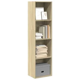 Engineered wood bookshelf in Sonoma oak, 40x30x152 cm. by , Bookcases and shelves - Ref: Foro24-857878, Price: 60,72 €, Disco...