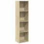 Engineered wood bookshelf in Sonoma oak, 40x30x152 cm. by , Bookcases and shelves - Ref: Foro24-857878, Price: 60,72 €, Disco...