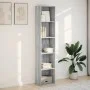 Engineered wood bookshelf in Sonoma grey, 40x30x189 cm. by , Bookcases and shelves - Ref: Foro24-857890, Price: 57,43 €, Disc...