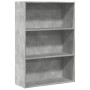 Regal aus grauem Beton-Holzwerkstoff 80x30x114 cm von , Bücherregale und Regale - Ref: Foro24-857934, Preis: 51,45 €, Rabatt: %