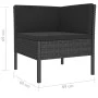4-piece garden furniture set and black synthetic rattan cushions by vidaXL, Garden sets - Ref: Foro24-3056967, Price: 245,16 ...