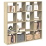 Engineered wood bookshelf in Sonoma oak 137.5x29x137.5 cm by , Bookcases and shelves - Ref: Foro24-3310291, Price: 131,64 €, ...