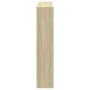 Engineered wood bookshelf in Sonoma oak 137.5x29x137.5 cm by , Bookcases and shelves - Ref: Foro24-3310291, Price: 125,78 €, ...