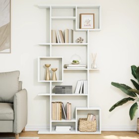 Engineered wood white bookshelf 92x29x188 cm by , Bookcases and shelves - Ref: Foro24-3310316, Price: 125,30 €, Discount: %