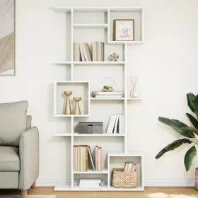 Engineered wood white bookshelf 92x29x188 cm by , Bookcases and shelves - Ref: Foro24-3310316, Price: 117,84 €, Discount: %