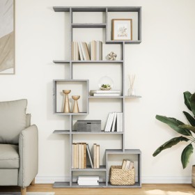 Ingenieurholzregal in Sonoma-Grau 92x29x188 cm von , Bücherregale und Regale - Ref: Foro24-3310321, Preis: 127,64 €, Rabatt: %