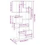 Engineered wood bookshelf in Sonoma grey, 92x29x188 cm. by , Bookcases and shelves - Ref: Foro24-3310321, Price: 125,51 €, Di...