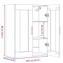 Handgefertigter Wandhängeschrank aus Eichenholz 69,5x34x90 cm. von , Sideboards - Ref: Foro24-857044, Preis: 108,15 €, Rabatt: %