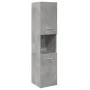 Wall-mounted bathroom cabinet in gray concrete engineered wood, 30x30x130 cm. by , Bathroom furniture - Ref: Foro24-856220, P...