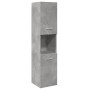 Wandbadezimmerschrank aus grauem Betonholz in Ingenieursholzoptik, 30x30x130 cm. von , Badezimmermöbel - Ref: Foro24-856220, ...