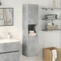 Wandbadezimmerschrank aus grauem Betonholz in Ingenieursholzoptik, 30x30x130 cm. von , Badezimmermöbel - Ref: Foro24-856220, ...