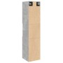 Wall-mounted bathroom cabinet in gray concrete engineered wood, 30x30x130 cm. by , Bathroom furniture - Ref: Foro24-856220, P...