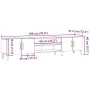 TV stand made of engineered aged wood, 180x31.5x40 cm by , TV Furniture - Ref: Foro24-857143, Price: 117,72 €, Discount: %