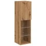 TV-Möbel mit LED-Lichtern, 2 Stück, handgefertigte Eiche, 30,5x30x102 cm. von , TV-Möbel - Ref: Foro24-857679, Preis: 110,99 ...
