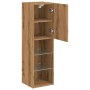 TV-Möbel mit LED-Lichtern, 2 Stück, handgefertigte Eiche, 30,5x30x102 cm. von , TV-Möbel - Ref: Foro24-857679, Preis: 112,99 ...