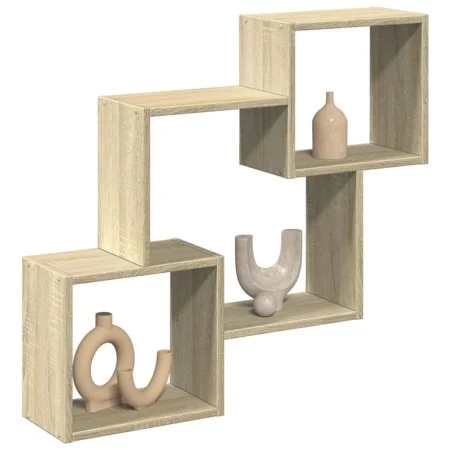 Engineered wood wall cabinet in Sonoma oak, 78x18x71 cm by , Shelves and shelves - Ref: Foro24-854807, Price: 29,62 €, Discou...