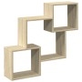 Armario de pared madera de ingeniería roble sonoma 78x18x71 cm de , Estantes y estanterías - Ref: Foro24-854807, Precio: 30,0...