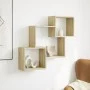 Engineered wood wall cabinet in Sonoma oak, 78x18x71 cm by , Shelves and shelves - Ref: Foro24-854807, Price: 29,62 €, Discou...