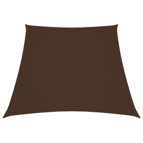 Toldo de vela trapezoidal de tela oxford marrón 3/4x3 m de vidaXL, Sombrillas - Ref: Foro24-135847, Precio: 37,44 €