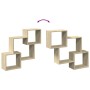 Armario de pared madera de ingeniería roble sonoma 78x18x71 cm de , Estantes y estanterías - Ref: Foro24-854807, Precio: 30,0...