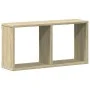 Engineered wood wall cabinet in Sonoma oak, 60x16x30 cm by , Shelves and shelves - Ref: Foro24-854879, Price: 20,49 €, Discou...