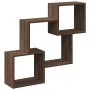 Engineered wood brown oak wall unit 78x18x71 cm by , Shelves and shelves - Ref: Foro24-854811, Price: 27,89 €, Discount: %