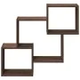 Engineered wood brown oak wall unit 78x18x71 cm by , Shelves and shelves - Ref: Foro24-854811, Price: 27,89 €, Discount: %