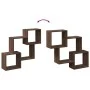 Engineered wood brown oak wall unit 78x18x71 cm by , Shelves and shelves - Ref: Foro24-854811, Price: 27,89 €, Discount: %