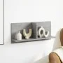 Wall-mounted cabinet made of gray concrete wood engineering 70x16.5x30 cm by , Shelves and shelves - Ref: Foro24-854853, Pric...