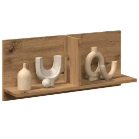 Engineered oak wood handmade wall cabinet 70x16.5x30 cm by , Shelves and shelves - Ref: Foro24-854858, Price: 24,31 €, Discou...