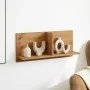 Engineered oak wood handmade wall cabinet 70x16.5x30 cm by , Shelves and shelves - Ref: Foro24-854858, Price: 24,31 €, Discou...