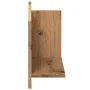 Engineered oak wood handmade wall cabinet 70x16.5x30 cm by , Shelves and shelves - Ref: Foro24-854858, Price: 24,31 €, Discou...