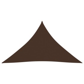 Toldo de vela triangular tela Oxford marrón 3,5x3,5x4,9 m by vidaXL, Umbrellas - Ref: Foro24-135835, Price: 30,40 €, Discount: %