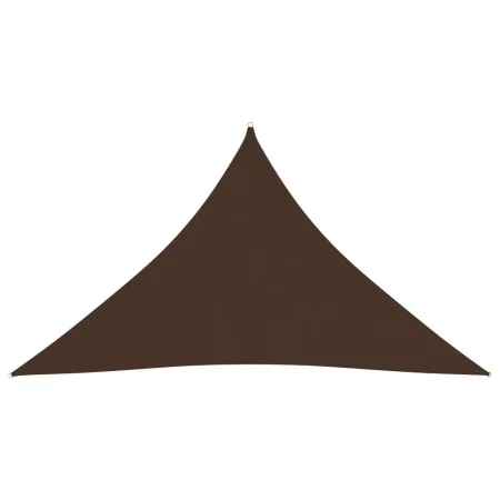 Toldo de vela triangular tela Oxford marrón 3,5x3,5x4,9 m by vidaXL, Umbrellas - Ref: Foro24-135835, Price: 31,64 €, Discount: %