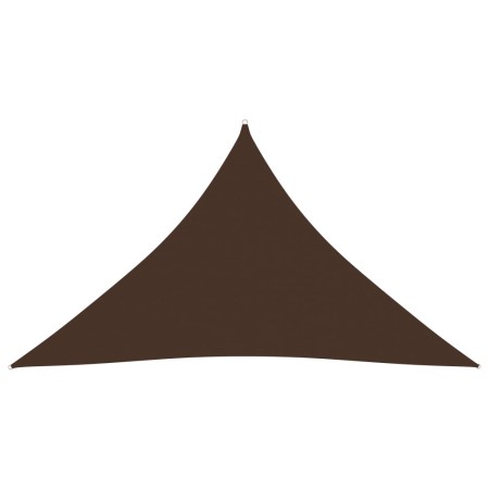 Toldo de vela triangular tela Oxford marrón 3,5x3,5x4,9 m by vidaXL, Umbrellas - Ref: Foro24-135835, Price: 30,40 €, Discount: %
